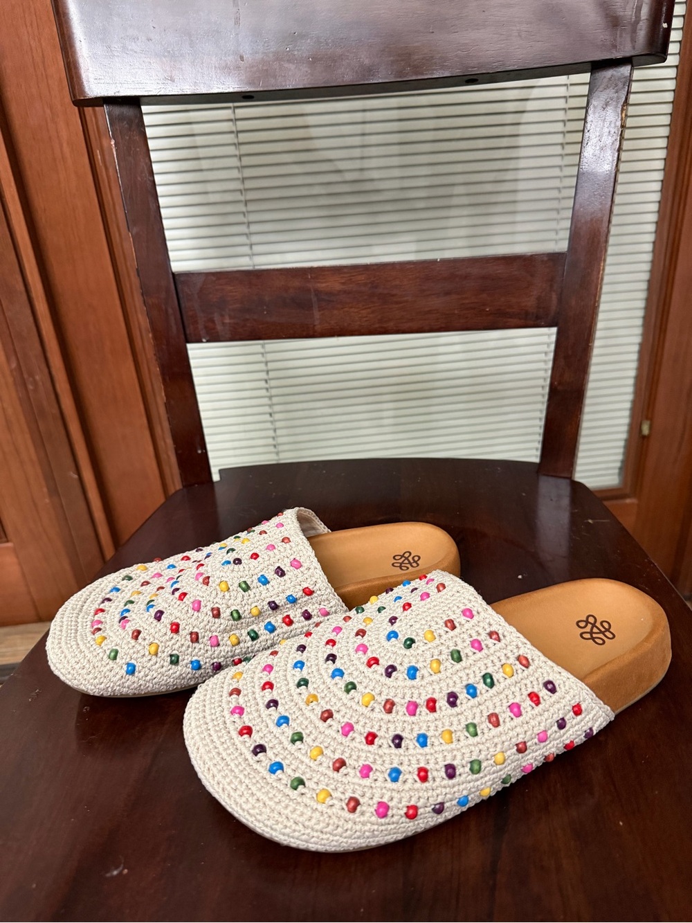 The Sak Crochet Beaded Mules Size 9 Bolinas Beaded Crochet Mules $119.00